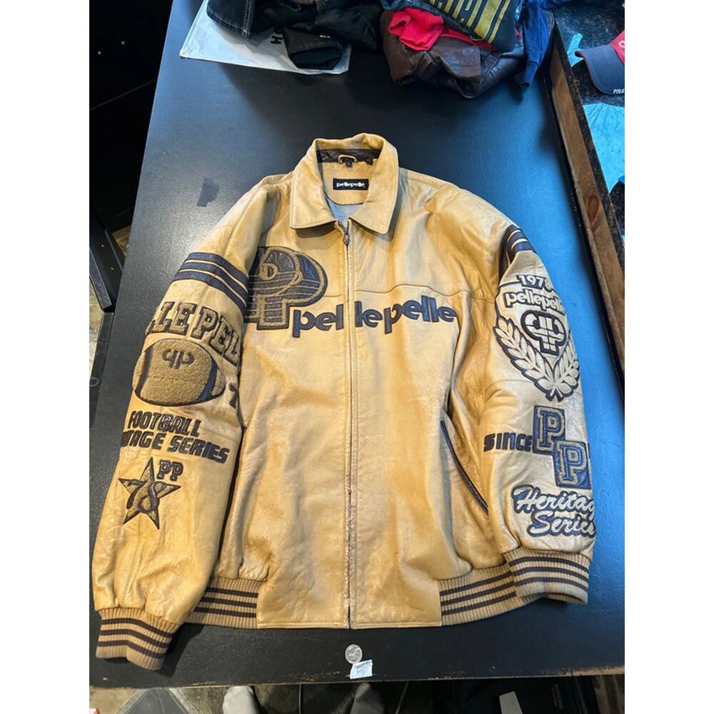 Vintage pelle pelle leather jacket mens size 56